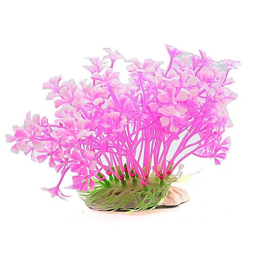 

Fish Tank Aquarium Decoration Fish Bowl Flower Artificial Plants Pink Resin Plastic 1220 cm