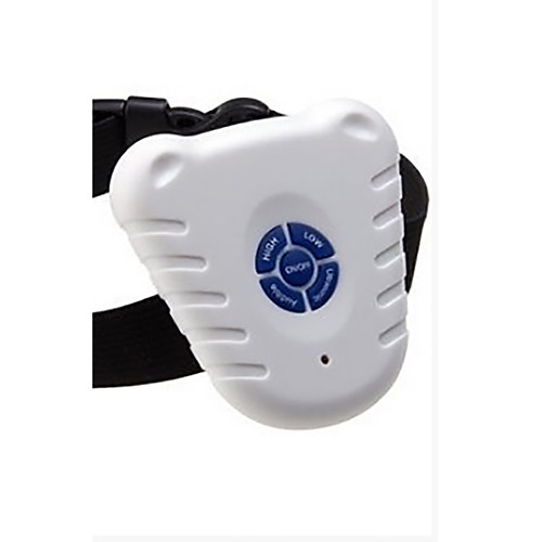 

Dog Bark Collar Anti Bark Solid Colored Plastic Small Dog White