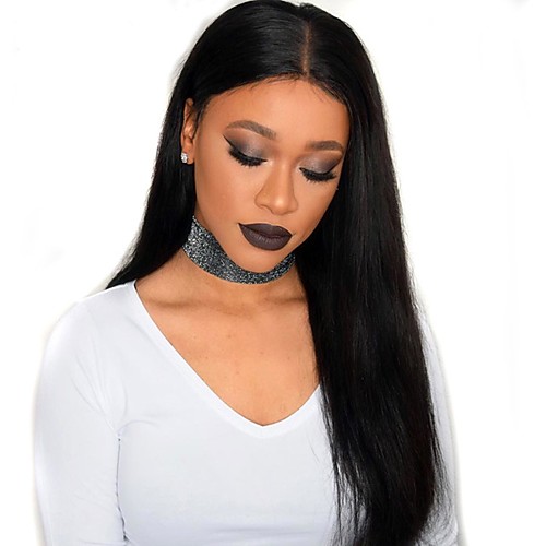 

Remy Human Hair Full Lace Wig Kardashian style Straight Wig 180% Density Natural Hairline African American Wig 100% Hand Tied Women's Short Medium Length Long Human Hair Lace Wig