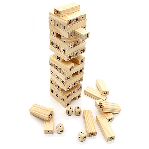 

Stacking Game Educational Toy Stacking Tumbling Tower Wooden Professional Large Size Balance Kid's Adults' Unisex Boys' Girls' Toys Gifts