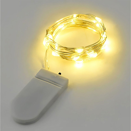 

2W String Lights 2M 20LEDs Warm White White RGB Red Yellow Blue Green Battery Powered (Battery Not Include)