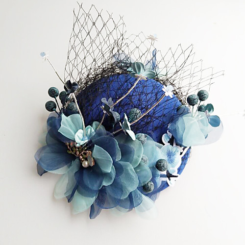 

Tulle / Chiffon / Lace Fascinators / Hats / Hair Clip with 1 Wedding / Special Occasion / Birthday Headpiece