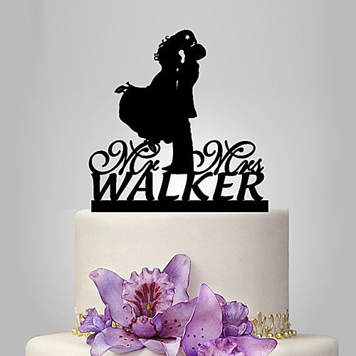 

Cake Topper Classic Theme / Wedding Classic Couple Plastic Wedding / Anniversary with 1 pcs Poly Bag