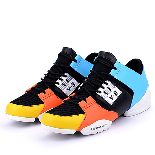 

Men's Trainers Athletic Shoes Novelty Athletic Casual Outdoor Running Shoes Mesh White Black Orange Fall Spring / Split Joint