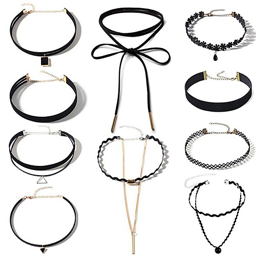 

Women's Obsidian Necklace Personalized Tassel Sexy Adjustable Fashion Imitation Pearl Earrings Jewelry Black For Daily Evening Party School Street Going out