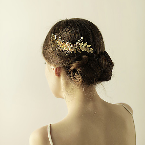 

Imitation Pearl / Alloy Hair Combs / Flowers / Headwear with Floral 1pc Wedding / Special Occasion / Anniversary Headpiece