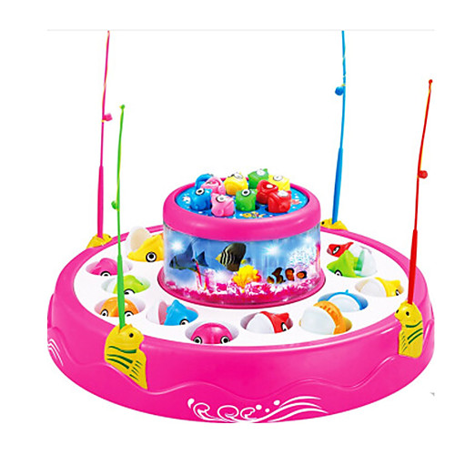 

Fishing Toy Rotating Fishing Toy Educational Toy Fish 2 Players Plastics Kid's Toy Gift 1 pcs