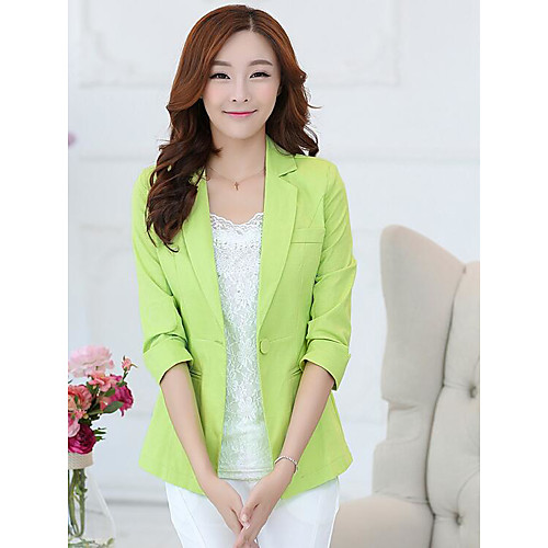 

White / Yellow / Green Solid Colored Others Men's Suit - V Neck / Spring / Going out