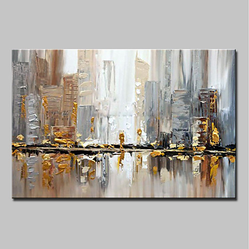 

Large Size Hand Painted Knife City Oil Painting On Canvas Wall Art Pictures For Home Decoration No Frame Rolled Without Frame