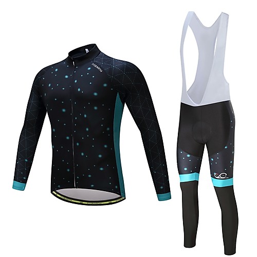 

Men's Women's Long Sleeve Cycling Jersey with Bib Tights Winter Silicon Lycra Polyester Bike Clothing Suit Thermal / Warm Sports Solid Color Mountain Bike MTB Road Bike Cycling Clothing Apparel