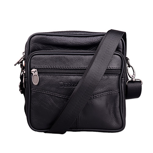 

Men's Bags Cowhide Crossbody Bag for Outdoor / Office & Career Black / Brown