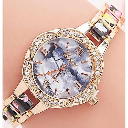 

Geneva Women's Bracelet Watch Diamond Watch Analog Quartz Ladies Rhinestone Colorful / One Year