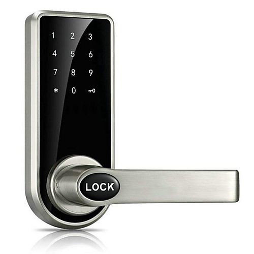 

Door Lock Smart Lock Digital Deadbolt Electronic Lock Touchscreen Keypad Code Lock with 5 RFID Card for Villa Office Hotel Apartment Knob Handle Zinc Alloy Stainless Steel Smart Home Security System