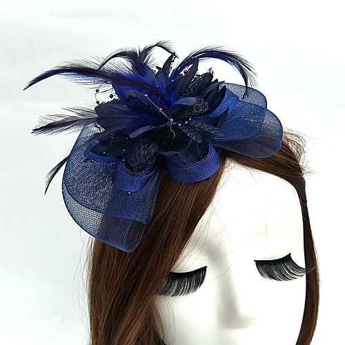 

Net Fascinators / Hats / Headwear with Floral 1pc Wedding / Special Occasion / Tea Party Headpiece