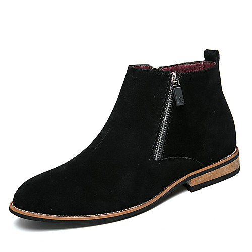 

Men's Boots Formal Shoes Casual Casual Office & Career Suede Black Brown Beige Fall Winter / Lace-up