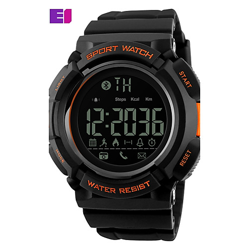 

SKMEI Men's Sport Watch Fashion Watch Wrist Watch Digital Quilted PU Leather Black Digital Black Orange Blue