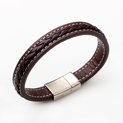 

Women's Leather Bracelet Punk Simple Style Fashion Leather Bracelet Jewelry Black / Brown For Casual