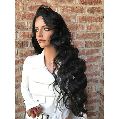 

Human Hair Full Lace Wig Layered Haircut style Brazilian Hair Wavy Wig 130% Density with Baby Hair Natural Hairline For Black Women 100% Virgin Unprocessed Women's Short Medium Length Long Human Hair