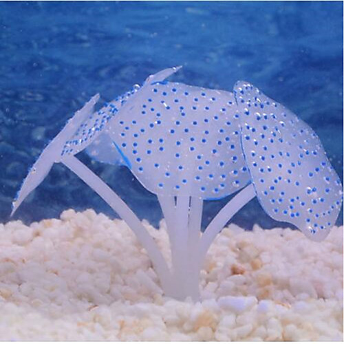 

Fish Tank Aquarium Decoration Fish Fish Bowl Ornament Coral Jellyfish Random Color Decoration Rubber 2 9910cm