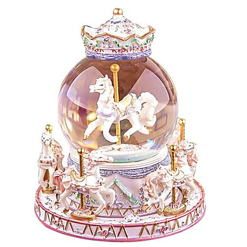 

Music Box Light Up Toy Carousel Music Box Horse Carousel Cartoon Merry Go Round Cute Lighting Glow in the Dark Unique Toughened Glass Women's Unisex Boys' Girls' Kid's Adults Kids 1 pcs Graduation