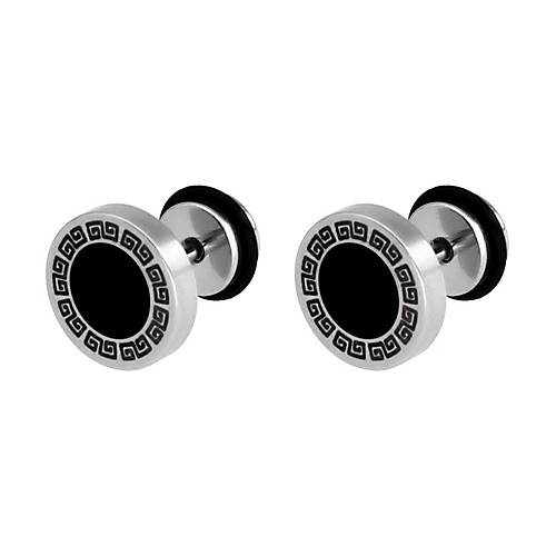 

Men's Women's Stud Earrings Geometrical flat back Fashion Cute Earrings Jewelry Black For Party Daily
