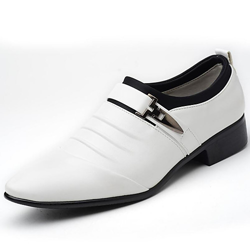 

Men's Loafers & Slip-Ons Formal Shoes Business Casual Outdoor Office & Career PU White Black Brown Fall Spring / Rivet / EU40