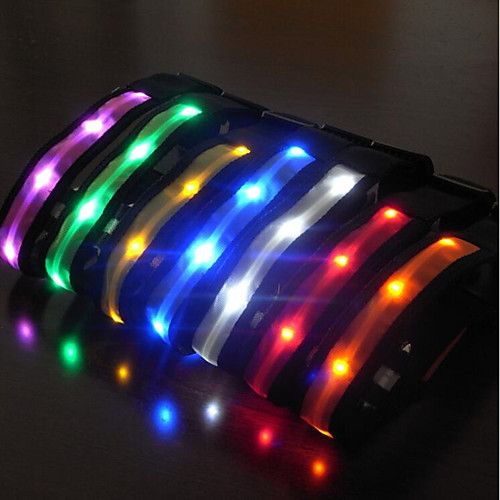 

Cat Dog Collar Light Up Collar Reflective LED Lights Strobe / Flashing Solid Colored Nylon Blue Green