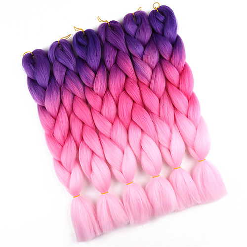 

Braiding Hair Crochet Jumbo 100% kanekalon hair 10pcs Hair Braids Long Ombre Braiding Hair