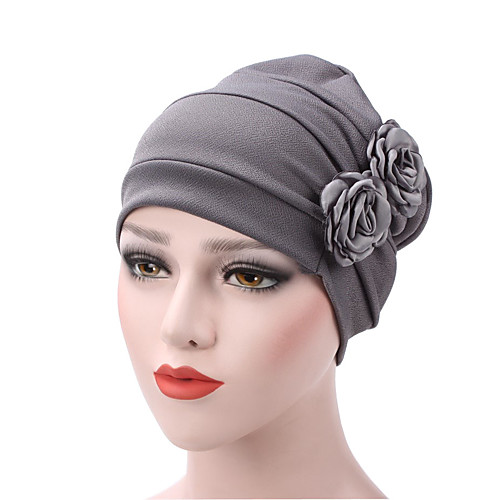 

Women's Turban Active Cotton Floppy Hat-Solid Colored Pleated Blushing Pink Red Khaki / Fabric