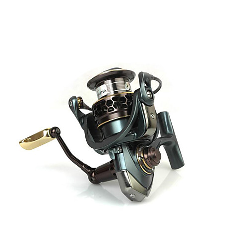 

Fishing Reel Spinning Reel 5.2:1 Gear Ratio 10 Ball Bearings for Spinning / Jigging Fishing / Carp Fishing - Jaguar2000 / Carbon Fiber