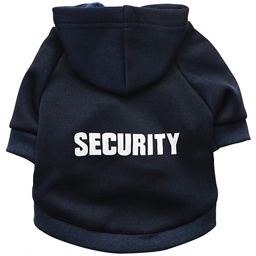 

Dog Hoodie Fleece Hoodie Puppy Clothes Letter & Number Casual / Daily Winter Dog Clothes Puppy Clothes Dog Outfits Black Dark Blue Gray Costume for Girl and Boy Dog Plush Fabric XS S M L