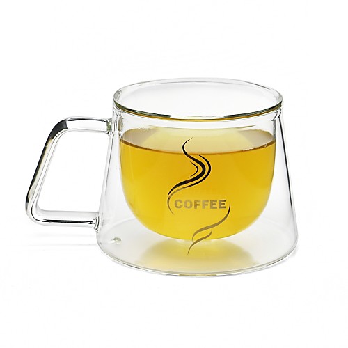 

Drinkware Glass Mug Double Wall Heat-Insulated 1pcs