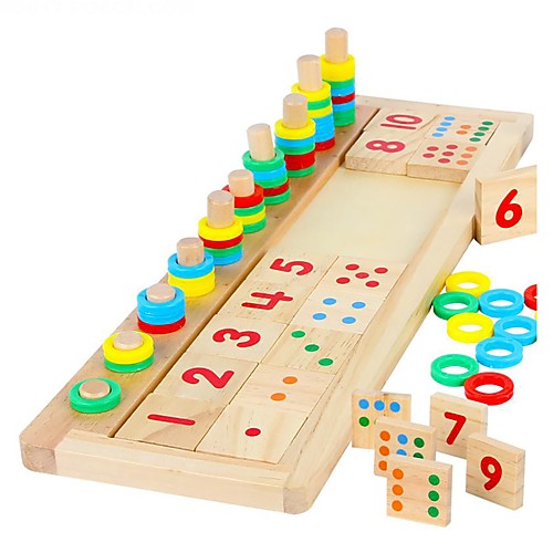 

Montessori Teaching Tool Educational Toy Wooden Blocks Math Toy Wood Blocks Number Toys Number compatible Wooden Legoing DIY Boys' Toy Gift / Kid's / Develop Creativity