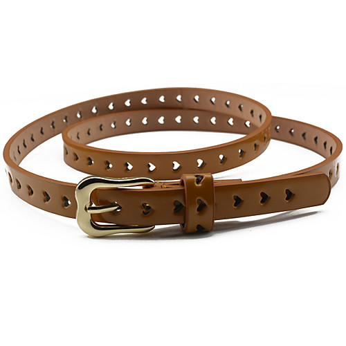 

Women's Dress Belt Alloy Skinny Belt - Solid Colored Fashion