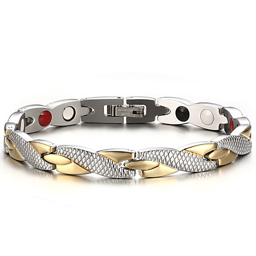 

Men's Chain Bracelet Bracelet Bangles Natural Fashion equilibrio Titanium Steel Bracelet Jewelry Silver For Gift Daily