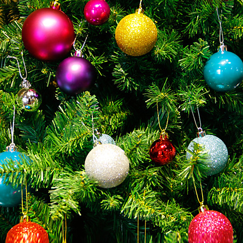 

24Pcs/Set 4Cm Modern Christmas Tree Ball Baubles Xmas Party Wedding Hanging Ornament Christmas Decoration Supplies