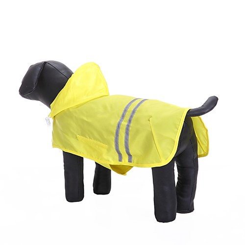 

Cat Dog Hoodie Rain Coat Dog Clothes Fuchsia Yellow Blue Costume Oxford cloth Terylene Waterproof Material Solid Colored Casual / Daily Waterproof Sports XXS XS S M