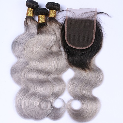 

Hair Weaves Malaysian Hair Body Wave Human Hair Extensions Human Hair Hair Weft with Closure / Medium Length