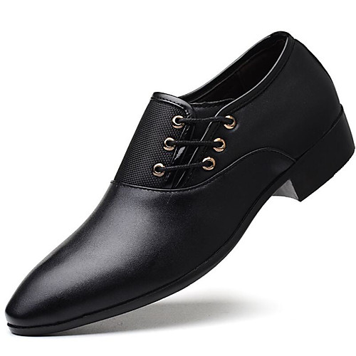 Men S Formal Shoes Pu Fall Winter Business Oxfords Black