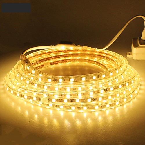 

18m LED Light Strips Flexible Tiktok Lights 1080 SMD LEDs 5050 SMD 10mm Warm White White Red Waterproof Cuttable 220 V