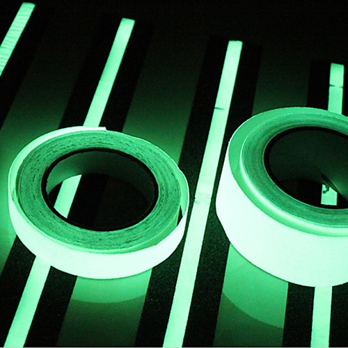 

4002CM Glow in Dark Luminous Light Tape Green Fluorescence Sticker Night Luminous Tape Strip Decal Decoration for Stair Door Motorcycle Car Luminous
