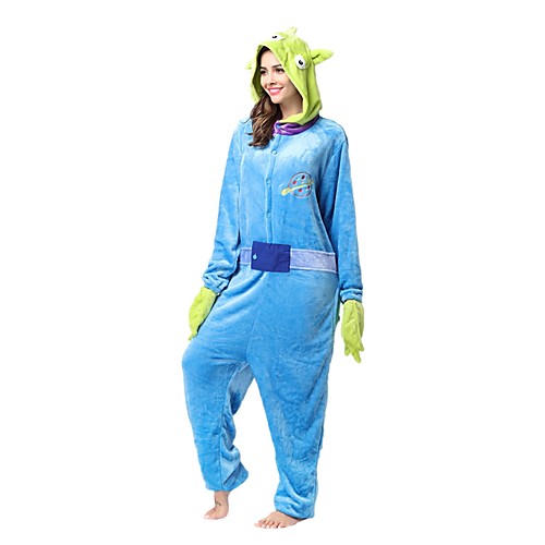 

Adults' Kigurumi Pajamas Piggy / Pig Onesie Pajamas Flannel Toison Blue Cosplay For Men and Women Animal Sleepwear Cartoon Festival / Holiday Costumes