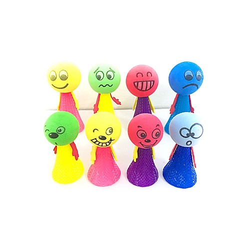 

3 pcs Coiled Spring Toy Suction Cup Figure Novelty Cute Lovely Plush EVA Imaginative Play, Stocking, Great Birthday Gifts Party Favor Supplies Girls' Kid's Teen