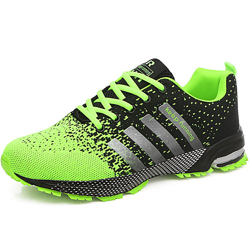 

Men's Trainers Athletic Shoes Comfort Shoes Athletic Outdoor Running Shoes Walking Shoes Tulle Red Blue Green Fall Summer / Lace-up