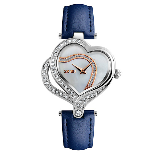 

SKMEI Women's Wrist Watch Diamond Watch Analog Quartz Ladies Water Resistant / Waterproof Creative Cool / Leather / Japanese