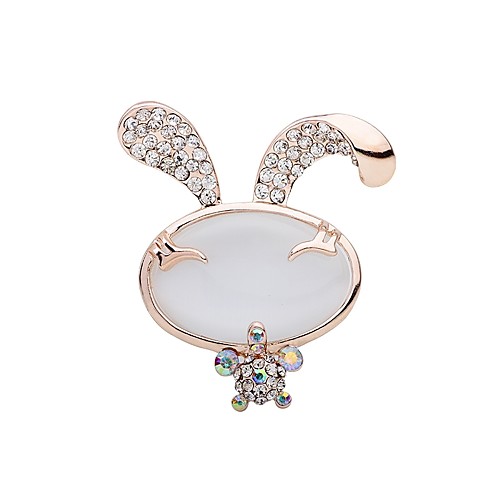 

Women's Girls' Cubic Zirconia Brooches Animal Zircon Brooch Jewelry Champagne For Gift Casual