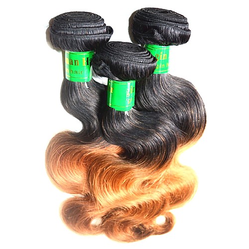 

Hair Weaves Indian Hair Body Wave Human Hair Extensions Remy Human Hair Ombre Hair Weaves / Hair Bulk Ombre / Short