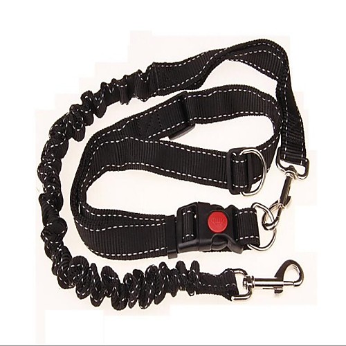 

Cat Dog Leash Running Leash Safety Running Camouflage Solid Colored Nylon Black