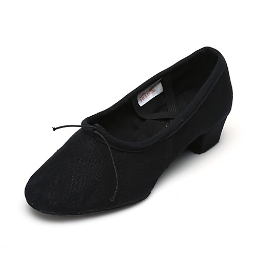 

Women's Jazz Shoes Chunky Heel Black Gore