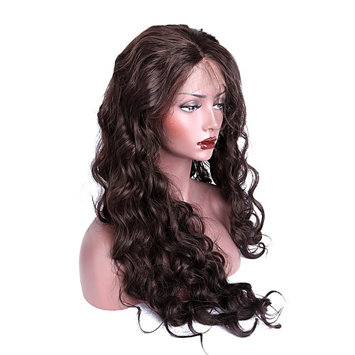 

Synthetic Lace Front Wig Body Wave Body Wave Lace Front Wig Long Dark Brown#2 Synthetic Hair Women's Brown EEWigs